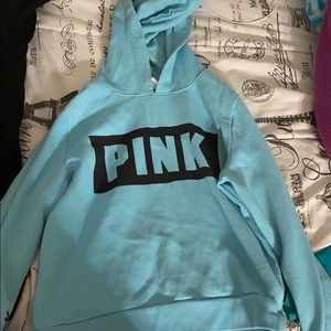 Light blue Pink hoodie